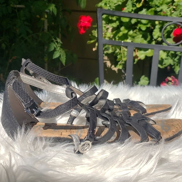 Sam Edleman Donna Gladiator Sandal Black 8 - Picture 7 of 13